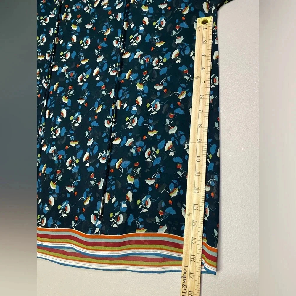 Suncoo Paris Lucille tunic top blouse navy‎ blue floral size T2 or medium - Picture 7 of 9
